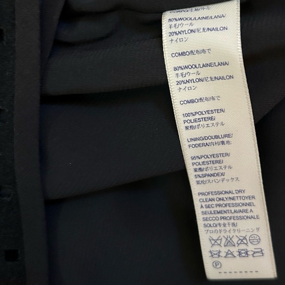 Rebecca Minkoff Twiggy Dress Black Wool Mockneck Keyhole Open Diecut Mini Size S - Picture 10 of 13